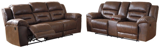 Stoneland Sofa and Loveseat Manual Reclining