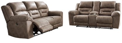 Stoneland Sofa and Loveseat Power