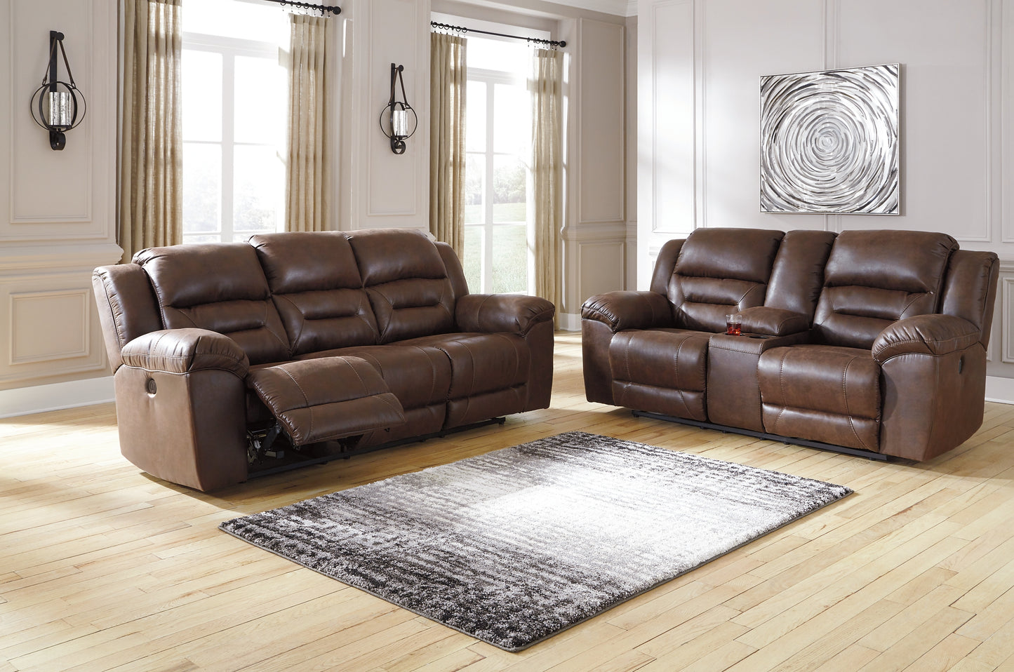 Stoneland Sofa and Loveseat Power