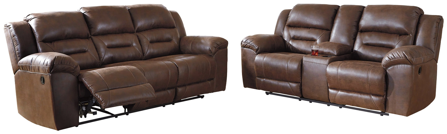 Stoneland Sofa and Loveseat Manual Reclining