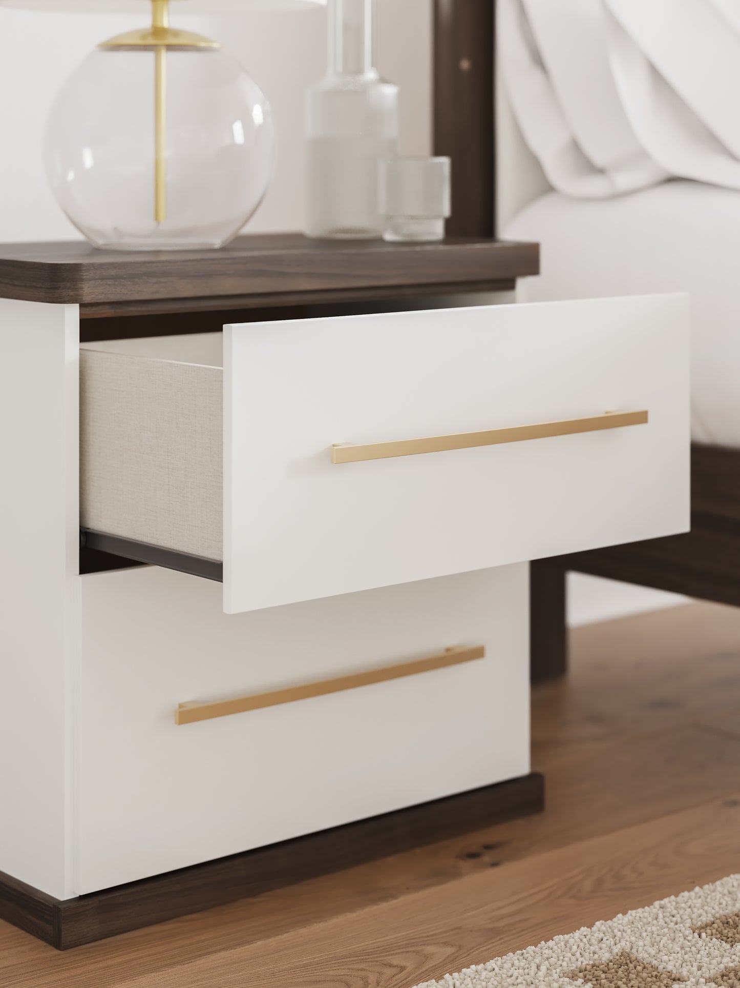 Kendanport Two Drawer Night Stand