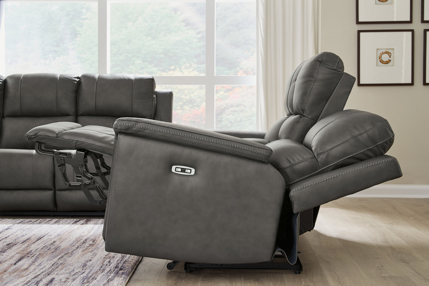 Bleckley PWR REC Sofa with ADJ Headrest