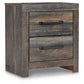 Drystan King Panel Headboard Bed with Mirrored Dresser, Chest and Nightstand