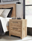 Hyanna Queen Panel Bed with 2 Side Storage, Dresser, Mirror and Nightstand