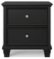 Lanolee Full Panel Bed with Mirrored Dresser, Chest and Nightstand