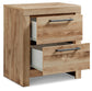 Hyanna King Panel Storage Bed with 1 Under Bed Storage Drawer, Dresser, Mirror, Chest and Nightstand