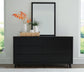 Danziar Queen Panel Bed, Dresser, Mirror, Chest and Nightstand