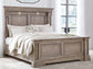 Blairhurst Queen Panel Bed with Mirrored Dresser and Nightstand