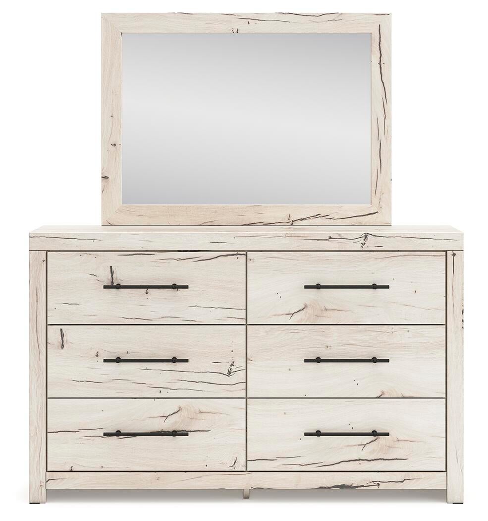 Lawroy Full Panel Storage Bed, Dresser, Mirror and Nightstand