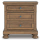 Feddinger California King Storage Sleigh Bed with Mirrored Dresser, Chest and Nightstand