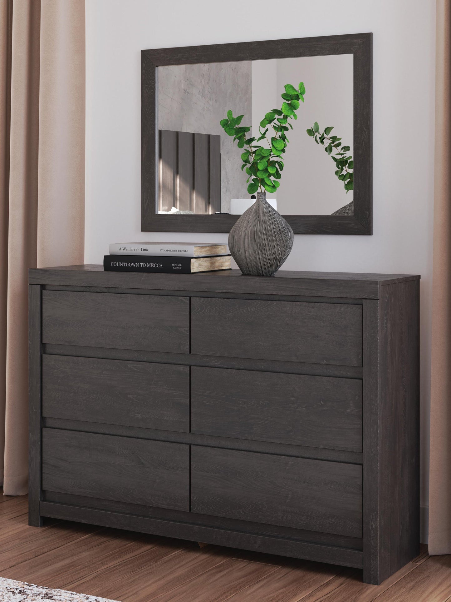 Fraluna Queen Panel Storage Bed, Dresser, Mirror, Chest and Nightstand