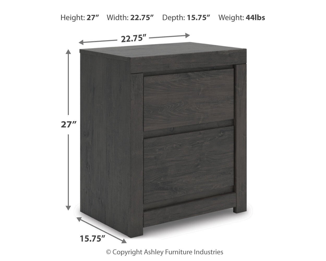Fraluna King Panel Storage Bed, Dresser, Mirror and Nightstand