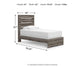 Graystorm Twin Panel Bed, Dresser and Mirror