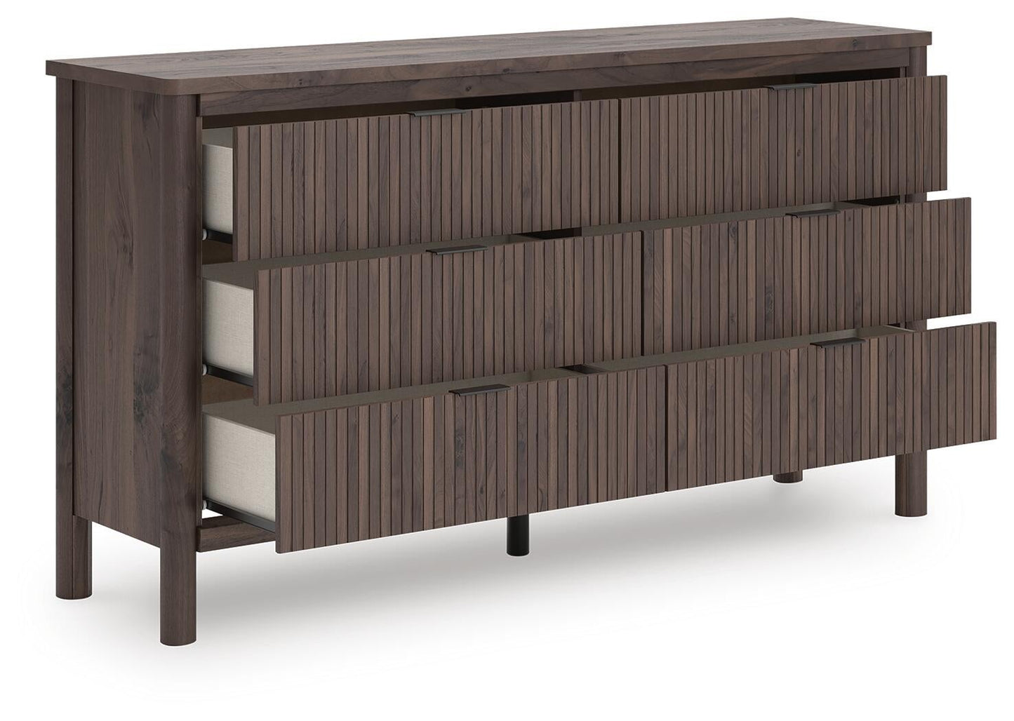 Pamytta King Panel Platform Bed, Dresser, Mirror and Nightstand