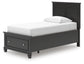 Lanolee Twin Panel Storage Bed