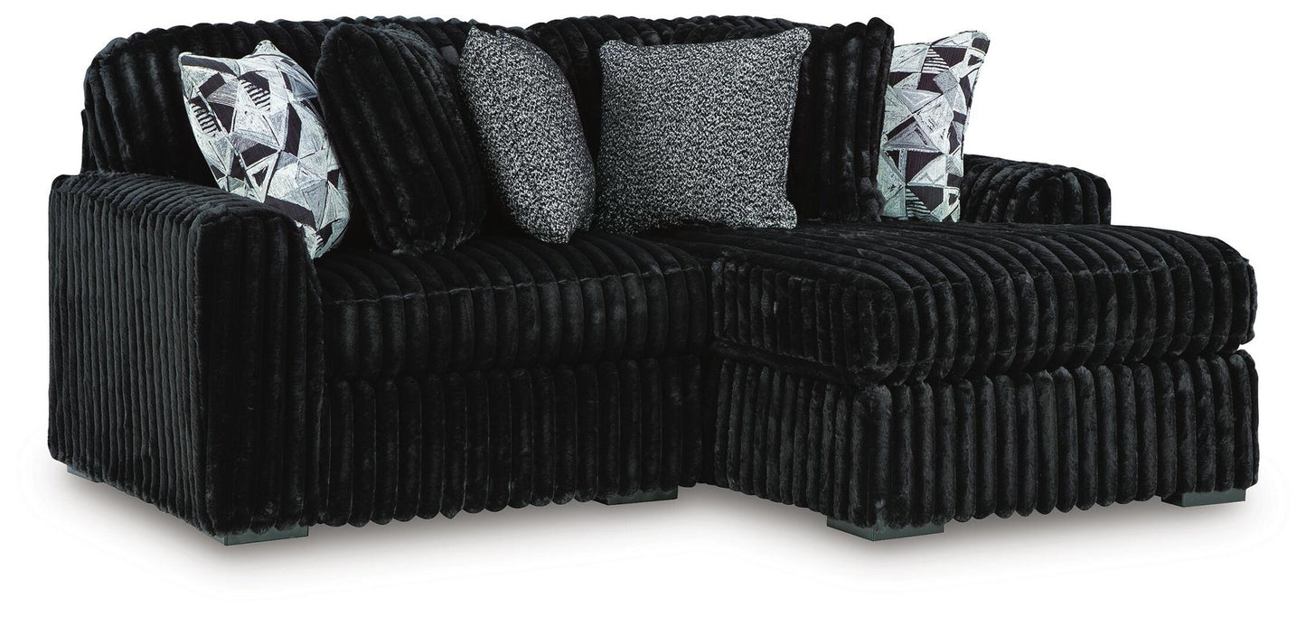Midnight-Madness 2-Piece Sectional with Chaise